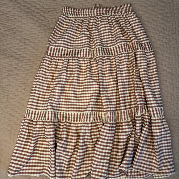 &Merci Gingham Maxi Skirt (NWT) - Picture 3 of 4